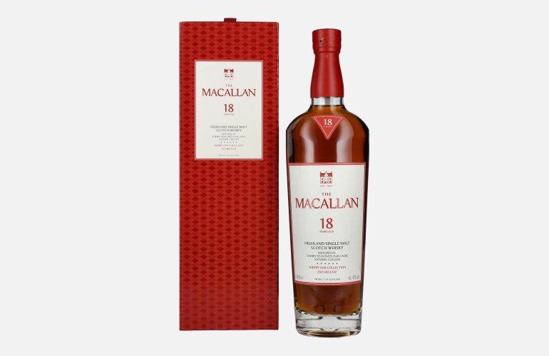 The Macallan 18 Years Old SHERRY OAK CASK 2025 43% Vol. 0,7l in Geschenkbox