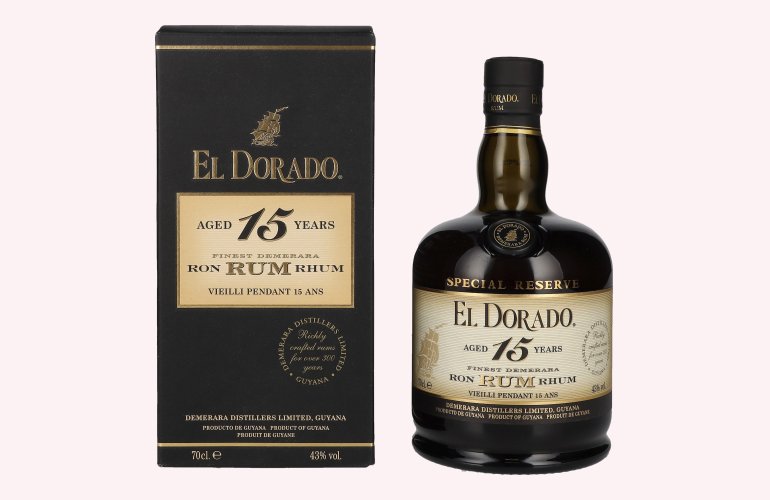 El Dorado 15 Years Old Finest Demerara Rum SPECIAL RESERVE 43% Vol. 0,7l in Giftbox
