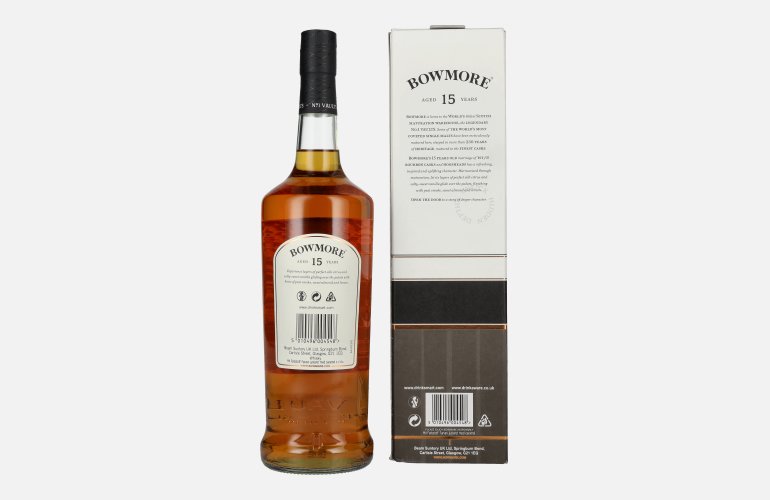 Bowmore 15 Years Old GOLDEN & ELEGANT Travel Exclusive 43% Vol. 1l in Giftbox
