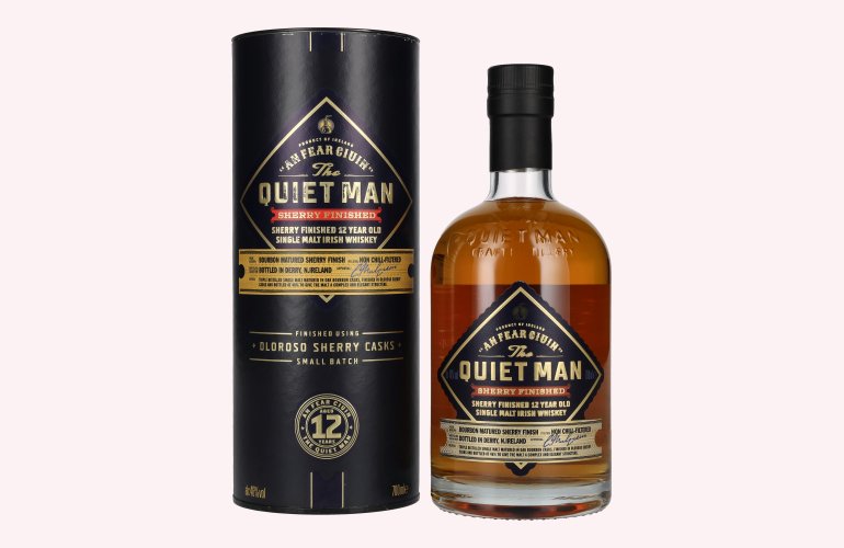 The Quiet Man AN FEAR CIUIN 12 Year Old SHERRY FINISHED 46% Vol. 0,7l in Geschenkbox