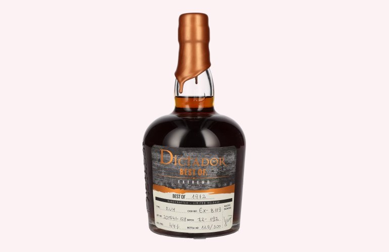 Dictador BEST OF 1972 EXTREMO Colombian Rum Limited Release 44% Vol. 0,7l