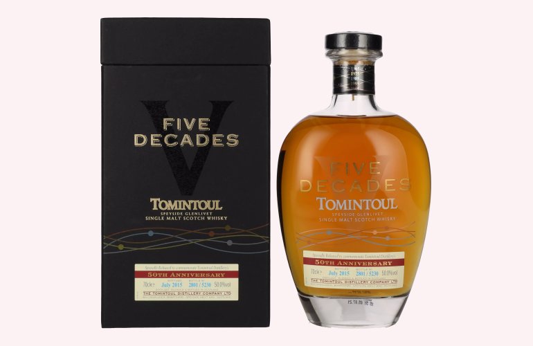 Tomintoul Five Decades 50 Anniversary Special Release 50% Vol. 0,7l in Geschenkbox