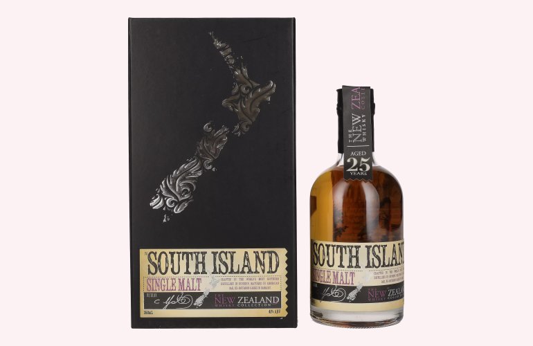 The New Zealand Whisky 25 Years Old SOUTH ISLAND Single Malt 40% Vol. 0,35l in Geschenkbox