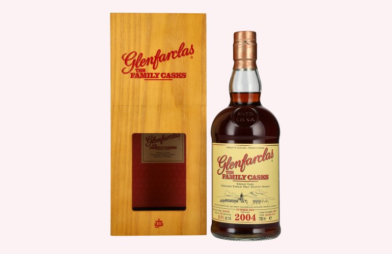 Glenfarclas THE FAMILY CASKS Single Cask SUMMER 2024 Sherry Butt #2385 2004 58,8% Vol. 0,7l in Holzkiste