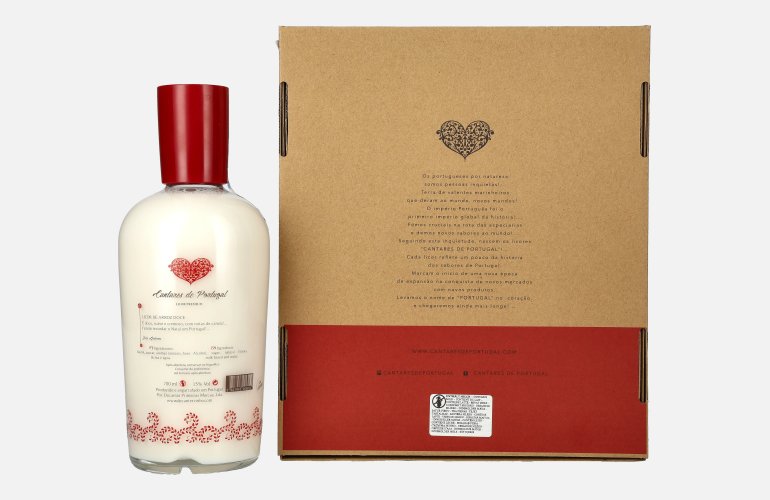 Cantares de Portugal Licor de Arroz Doce 15% Vol. 0,7l in Giftbox with 2 glasses