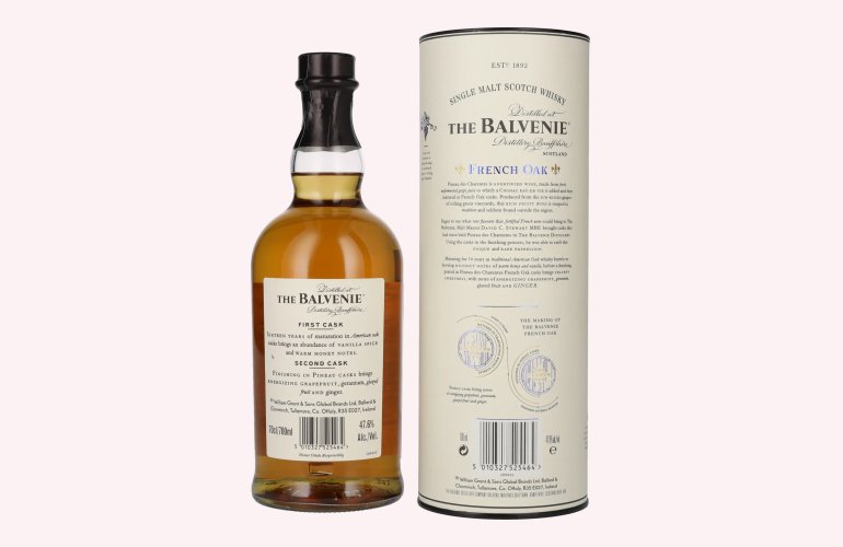 The Balvenie 16 Years Old French Oak 47,6% Vol. 0,7l en boîte cadeau