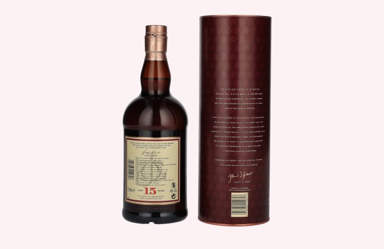 Glenfarclas 15 Years Old Highland Single Malt Scotch Whisky 46% Vol. 0,7l in geschenkverpakking