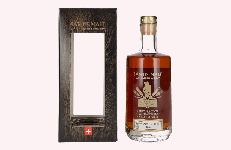 Säntis Malt Appenzeller Single Malt EDITION ALPSTEIN N° XVIII 48% Vol. 0,5l in Geschenkbox