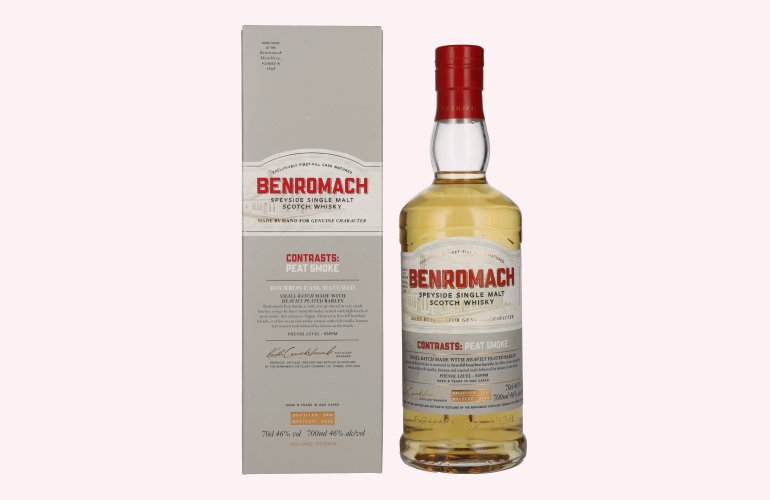 Benromach PEAT SMOKE Speyside Single Malt 2012 46% Vol. 0,7l in Geschenkbox