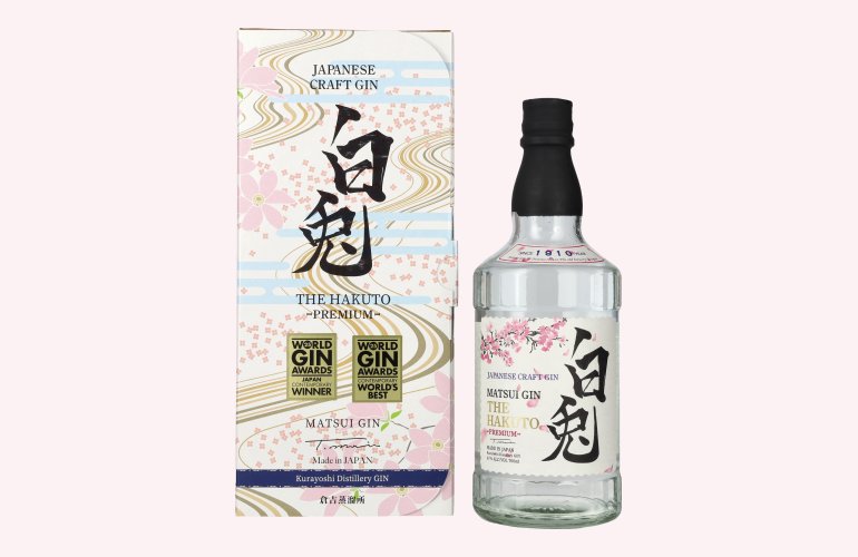 Matsui Gin THE HAKUTO Premium 47% Vol. 0,7l en boîte cadeau