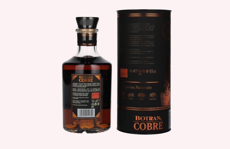 Botran Ron COBRE Spiced Rum Edición Limitada 45% Vol. 0,7l en boîte cadeau