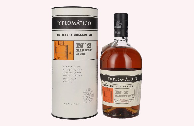 Diplomático Distillery Collection N° 2 BARBET Rum 47% Vol. 0,7l in Geschenkbox