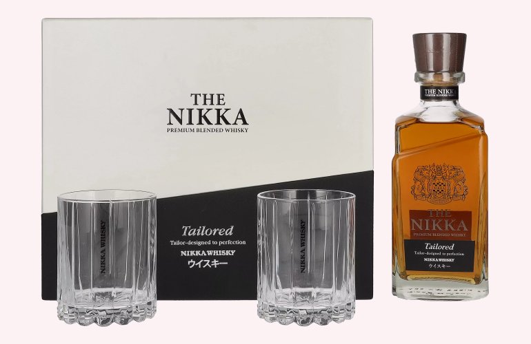 Nikka THE NIKKA Tailored Premium Blended Whisky 43% Vol. 0,7l in Geschenkbox mit 2 Gläsern