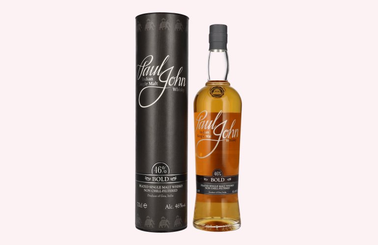 Paul John BOLD Peated Indian Single Malt Whisky 46% Vol. 0,7l in Geschenkbox