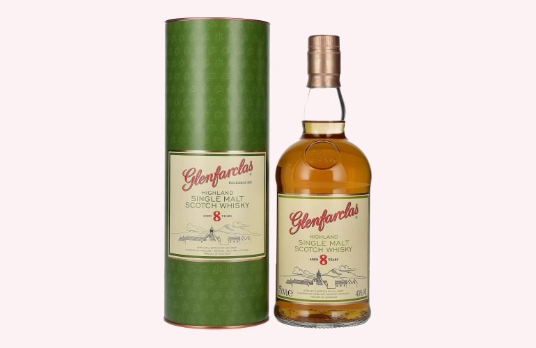 Glenfarclas 8 Years Old Highland Single Malt Scotch Whisky 40% Vol. 0,7l in Giftbox