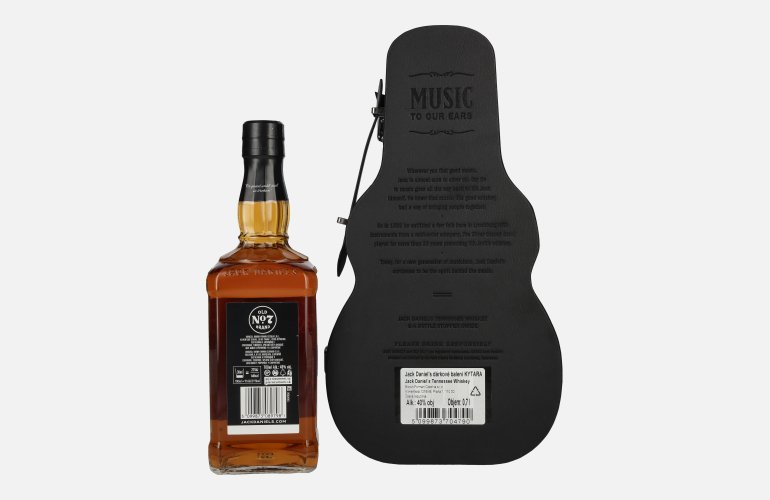 Jack Daniel's Tennessee Whiskey Guitar Case Edition 40% Vol. 0,7l in geschenkverpakking