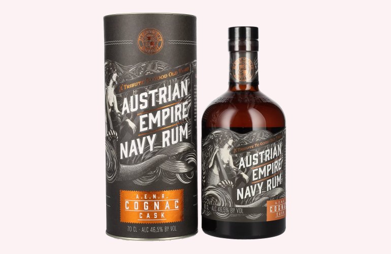 Austrian Empire Navy Rum COGNAC CASK 46,5% Vol. 0,7l in Giftbox