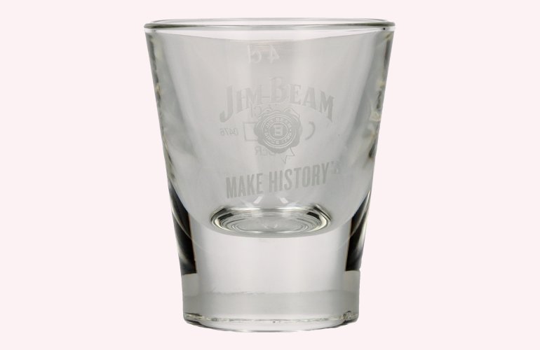 Jim Beam Make History Shotglas mit Eichung 2 cl/4 cl