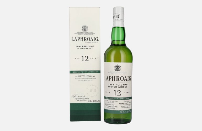Laphroaig 12 Years Old Travel Exclusive Islay Single Malt Scotch Whisky 46% Vol. 0,7l in geschenkverpakking