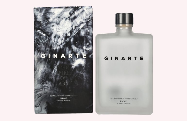 GINARTE Dry Gin The Spirit Of Art 43,5% Vol. 0,7l en boîte cadeau