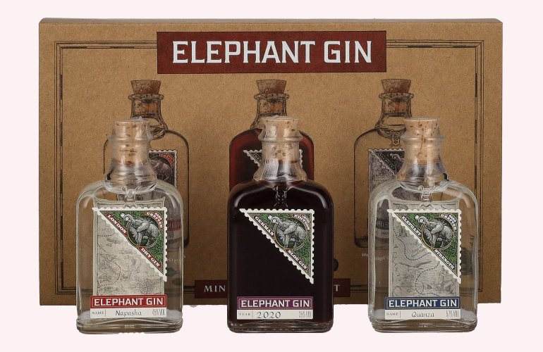 Elephant Gin Miniature Sample Set 45,7% Vol. 3x0,05l