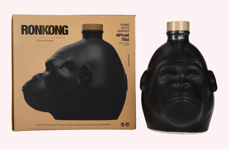 Kong 12 Years Old Rainforest Spiced Rum 40% Vol. 0,7l en boîte cadeau
