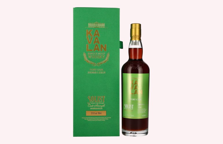 Kavalan SOLIST Single Malt Whisky Port Cask 57,8% Vol. 0,7l in Geschenkbox
