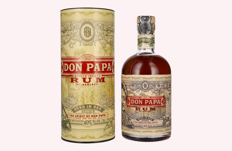 Don Papa 7 Years Old Single Island Rum 40% Vol. 0,7l in Giftbox