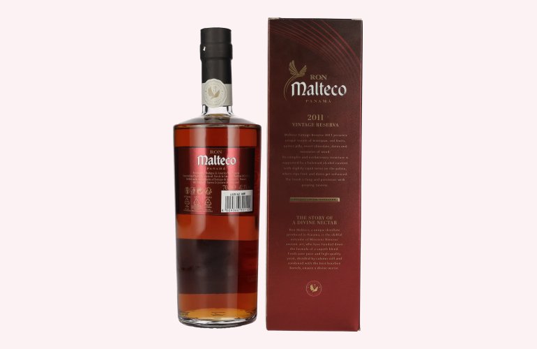 Ron Malteco Vintage Reserva Panamá 2011 42,3% Vol. 0,7l en boîte cadeau