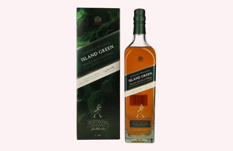 Johnnie Walker ISLAND GREEN Blended Malt Scotch Whisky Select Release 43% Vol. 1l in Geschenkbox