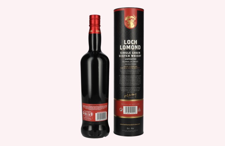Loch Lomond SINGLE GRAIN Coffey Still Unpeated Scotch Whisky 46% Vol. 0,7l in Giftbox