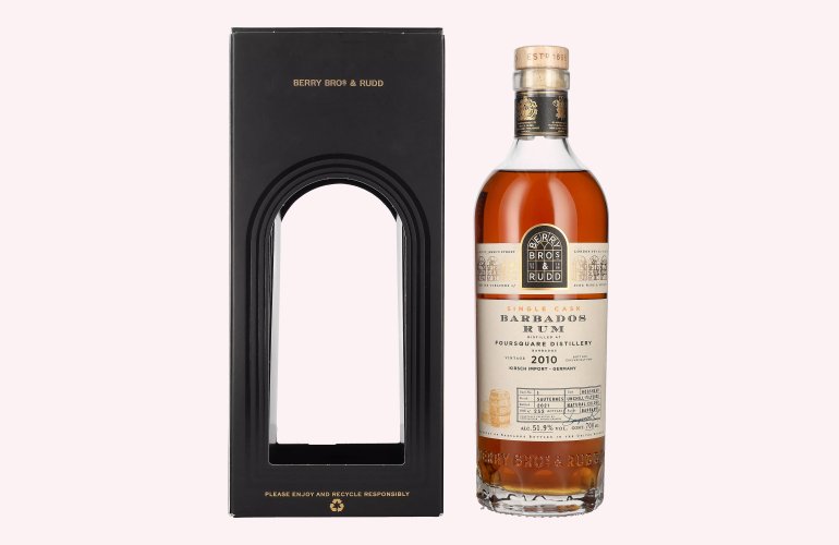 Berry Bros. & Rudd BARBADOS Single Cask Rum 2010 51,9% Vol. 0,7l in Giftbox