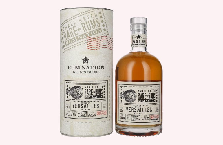 Rum Nation Rare Rums VERSAILLES 2004/2022 59% Vol. 0,7l in Giftbox