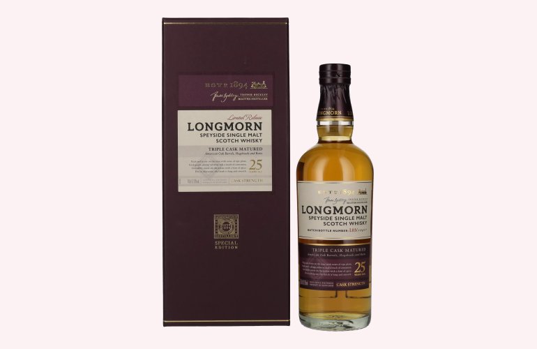 Longmorn 25 Years Old Speyside Single Malt Scotch Whisky 52,8% Vol. 0,7l in Geschenkbox