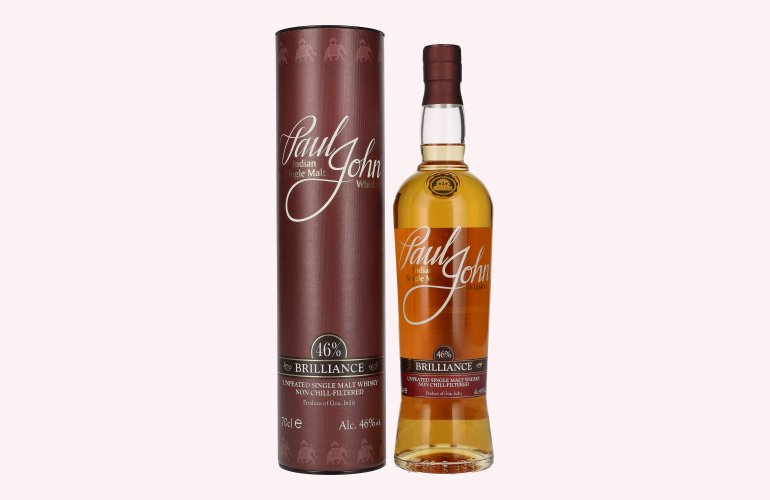 Paul John BRILLIANCE Indian Single Malt Whisky 46% Vol. 0,7l in Geschenkbox