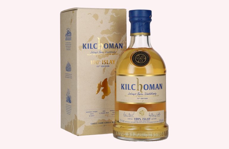 Kilchoman 100% Islay 15th Edition Single Malt Scotch Whisky 50% Vol. 0,7l en boîte cadeau
