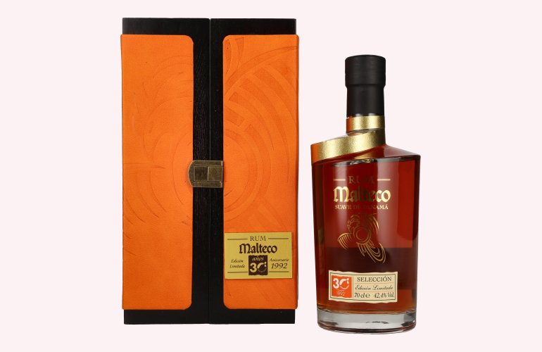 Ron Malteco 30 Años SELECCIÓN Edición Limitada Aniversario 1992 42,4% Vol. 0,7l in Holzkiste