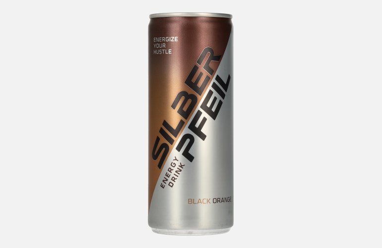 SILBERPFEIL Energy Drink BLACK ORANGE 0,25l Dose