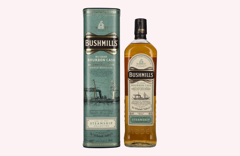 Bushmills CHAR BOURBON CASK Reserve The Steamship Collection 40% Vol. 1l in Geschenkbox