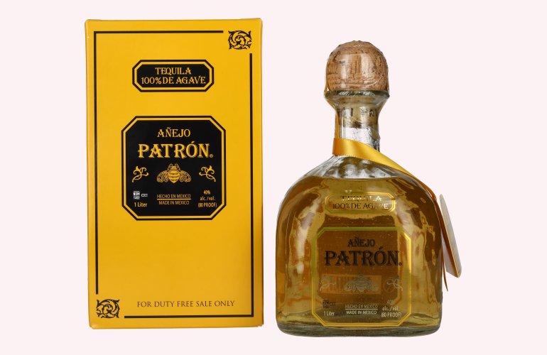 Patrón Tequila Añejo 40% Vol. 1l in Giftbox