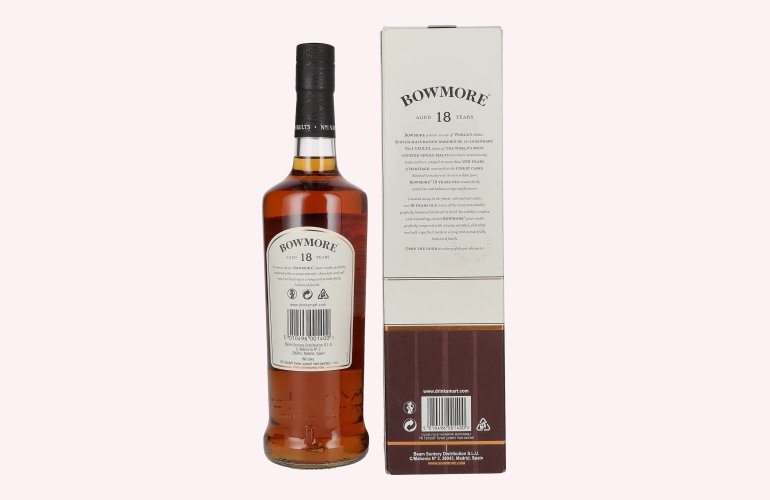 Bowmore 18 Years Old Islay Single Malt Scotch Whisky 43% Vol. 0,7l in Giftbox