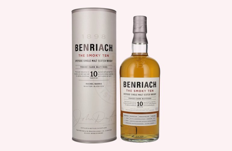 Benriach THE SMOKY TEN Three Cask Matured Speyside Single Malt 46% Vol. 0,7l in Geschenkbox