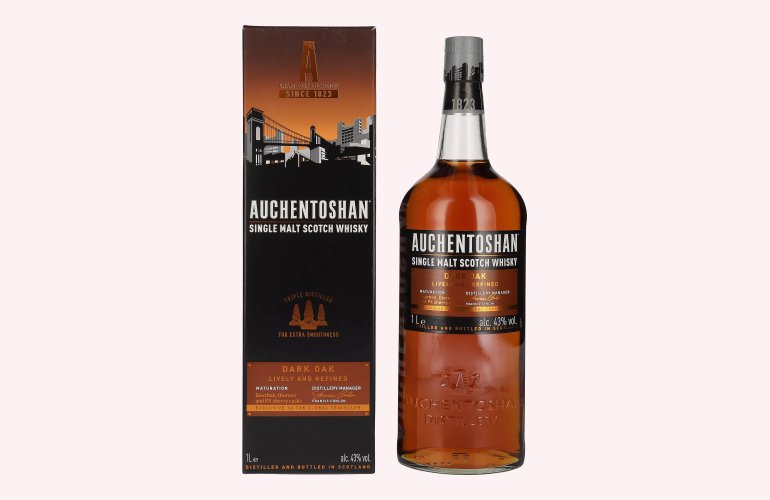 Auchentoshan DARK OAK Single Malt Scotch Whisky 43% Vol. 1l in Geschenkbox