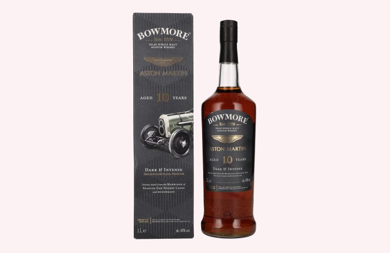 Bowmore 10 Years Old ASTON MARTIN Dark & Intense 40% Vol. 1l in Giftbox