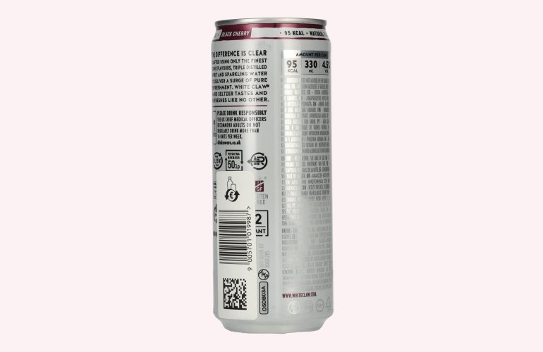 White Claw Hard Seltzer Black Cherry 4,5% Vol. 0,33l Dose Pfand