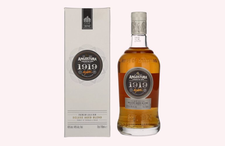 Angostura 1919 Premium Gold Rum Deluxe Aged Blend 40% Vol. 0,7l in Geschenkbox