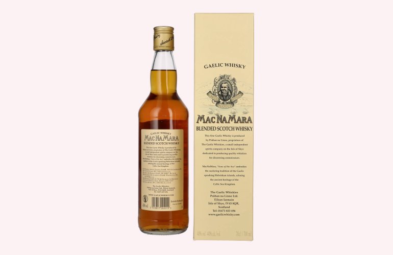 Gaelic Whisky MACNAMARA Classic Blended Scotch Whisky 40% Vol. 0,7l in geschenkverpakking