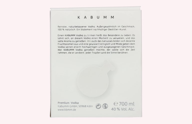 Kabumm Premium Vodka 40% Vol. 0,7l in Geschenkbox