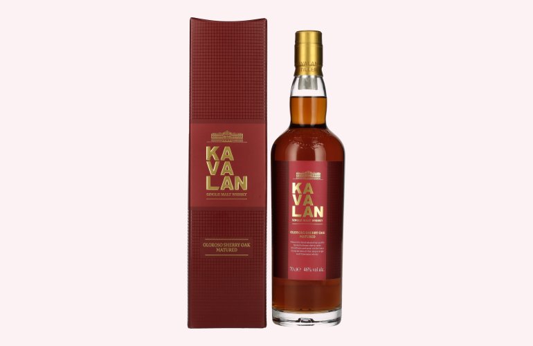 Kavalan OLOROSO SHERRY OAK Single Malt Whisky 46% Vol. 0,7l in Geschenkbox
