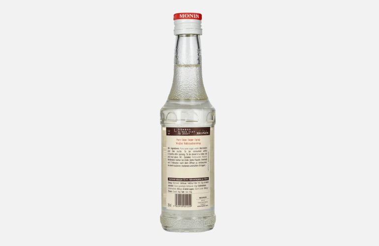 Le Sirop de Monin ROHRZUCKER 0,25l